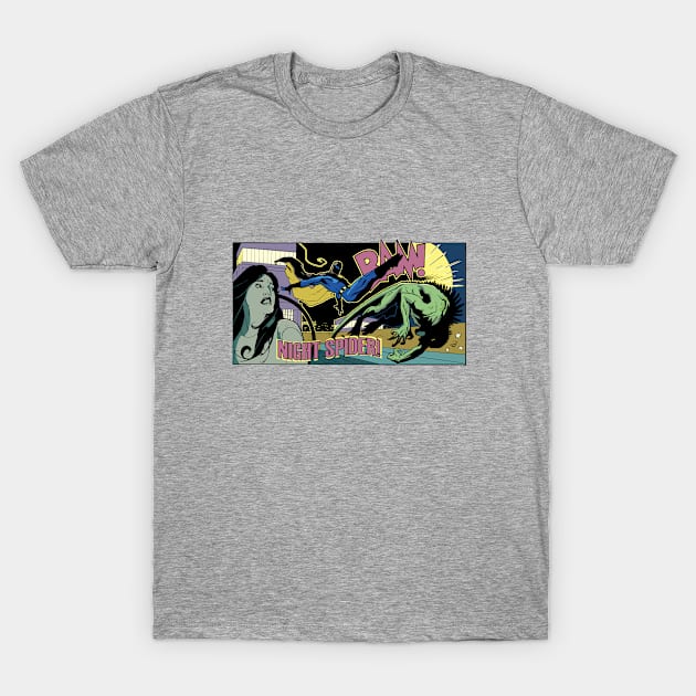 Night Spider BAM! T-Shirt by Blue Moon Comics Group